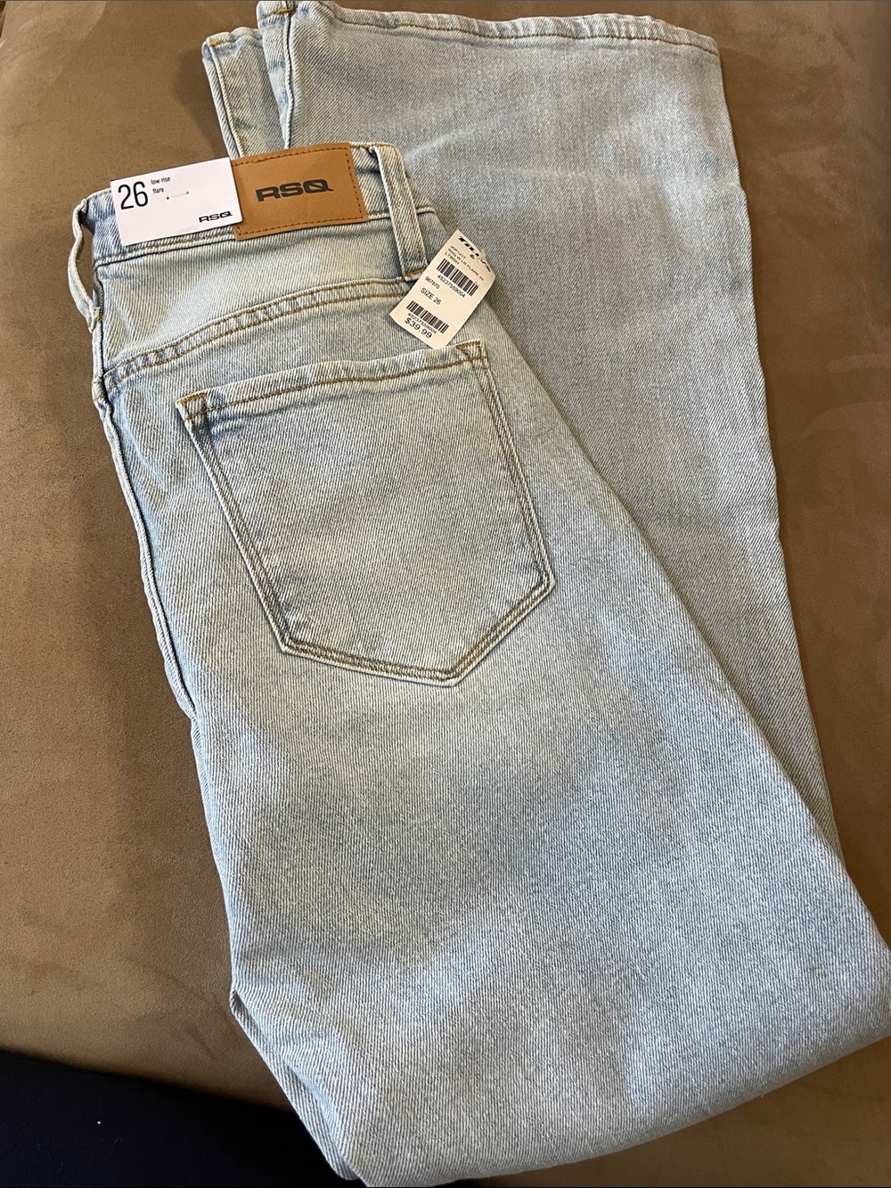 RSQ Light Wash Flare Jeans - Pale Blue